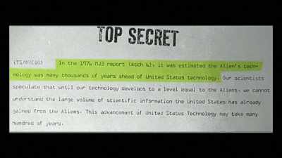 It was estimated the
aliens' technology was - Truth Hunter
