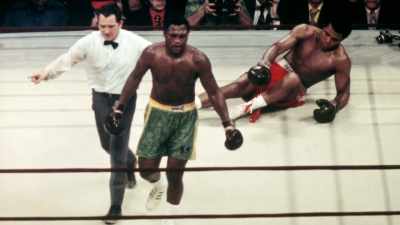 It was even
where Joe Frazier was staying - History's Greatest Heists with Pierce Brosnan