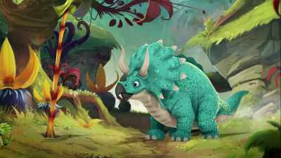 -It was fun hanging out with you.
-(giggles) - Gigantosaurus