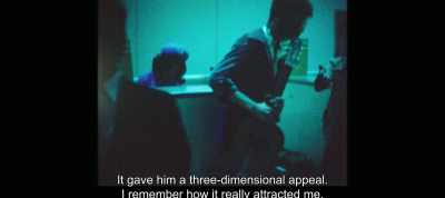It gave him a three-dimensional appeal.
I remember how it really attracted me. - The Most Beautiful Boy in the World