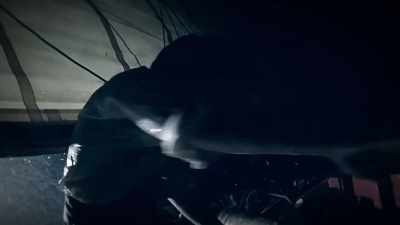 It gets so dark at noon
that the captain's ordered - Beyond Oak Island