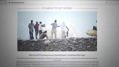 It was getting fed direct information
and photos - Fyre