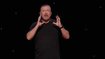 It goes...
I've heard different derivations of it, - Ricky Gervais: SuperNature