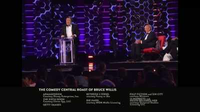 It was going like this.
I was like [Grunts] - Comedy Central Roast of Bruce Willis