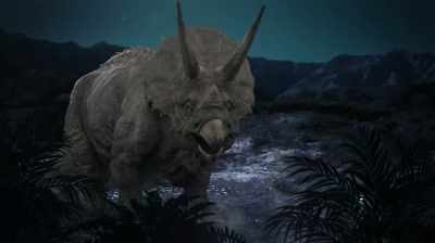 IT HAD THIS ENORMOUS FRILL
BEHIND ITS HEAD. - Dino Hunters