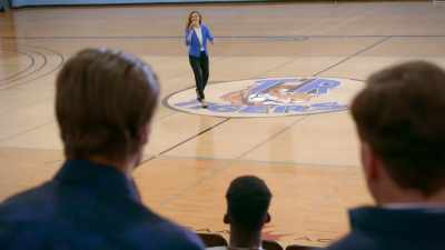 It is halftime and you know - The Cheerleader Escort