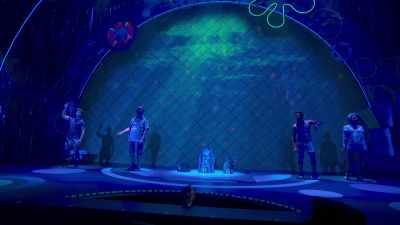 'It is here we find
the sub-marine habitat - The SpongeBob Musical: Live on Stage!