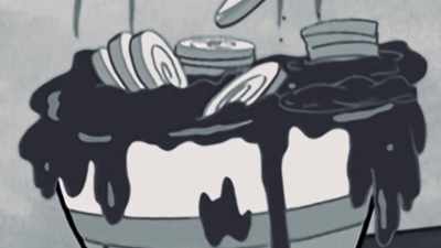 It was his own trusty knife - SpongeBob DocuPants