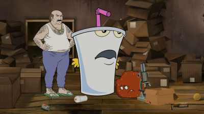 It was I who painted him.
Finally, some credit. - Aqua Teen Forever: Plantasm
