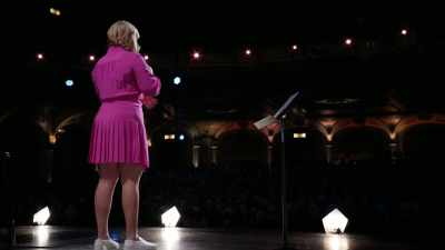 It was in the balcony.
This guy was having a seizure. - Amy Schumer: Emergency Contact