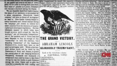 IT IS A TRIUMPHANT VICTORY.
HE WINS WITH A GREATER MARGIN - Lincoln: Divided We Stand