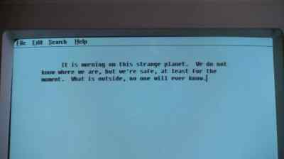 IT IS MORNING
ON THIS STRANGE PLANET. - Mother