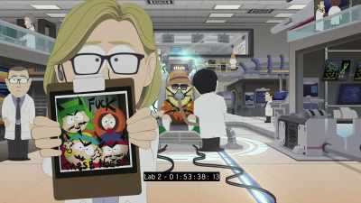 It is,
"My three dickhead friends, - South Park: Post COVID