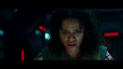 It isn't thereSchmidt The frequency for Mission ControlThe EarthI can't find anythingWe must have gotten turned around moved during firingIt's big blue full of angry people Keep looking you'll find it - The Cloverfield Paradox