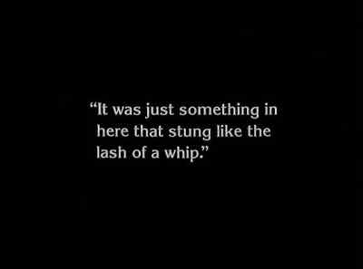"It was just something in here that - The Unknown