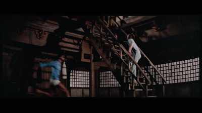 'It is Kareem Abdul-Jabbar's
trademark skyhook, - The Final Game of Death