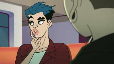 It was kinda weird
when the main character, Cordelia, - Q-Force