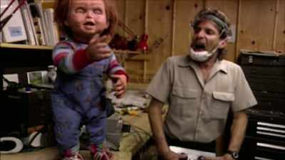 It was like a football chinstrap - Doc of Chucky