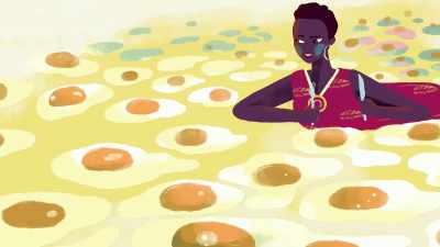 It was like a song for eggs.
[laughs] - More Than I Want to Remember