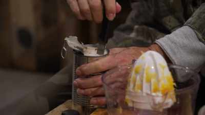  It was like lard.
 It was almost a solid. - Moonshiners: Master Distiller