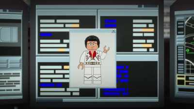 It looks like
he planted a virus - LEGO Jurassic Park: The Unofficial Retelling