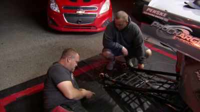 It looks like the tire's
on fire afterwards, though. - Street Outlaws No Prep Kings Team Attack
