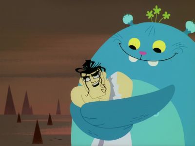 It looks like there is a small village - Samurai Jack
