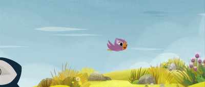 It looks like there might be
a friend for Oona - Puffin Rock and the New Friends