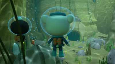 It looks like there's
a tiny current of water - Octonauts and the Caves of Sac Actun
