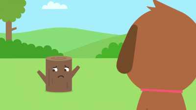 It looks like
your squeaky ball is, well, gone. - Sago Mini Friends