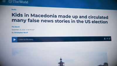 It was Macedonian teenagers
using Facebook clickbait. - Agents of Chaos