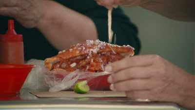 It may look like
a simple sandwich, - Eva Longoria: Searching for Mexico