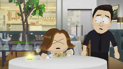 It means put a chick
in the linguini - South Park: Joining the Panderverse