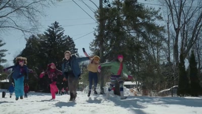 ♪ It might be cold,
but we don't feel it ♪ - Snow Day
