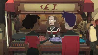It was my honor to serve
him a warrior's meal. - Star Trek: Lower Decks