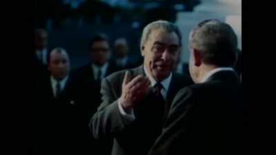 It was no longer
Kennedy and Khrushchev, - American Moon