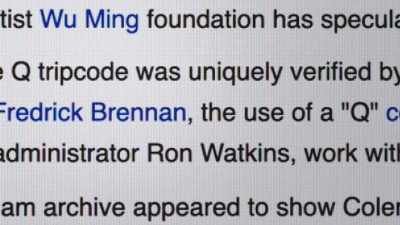 It was originally created
by Fredrick Brennan - Q: Into the Storm