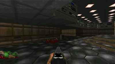 It is pretty much just taking your gun and
shooting demons and solving simple puzzles. - FPS: First Person Shooter