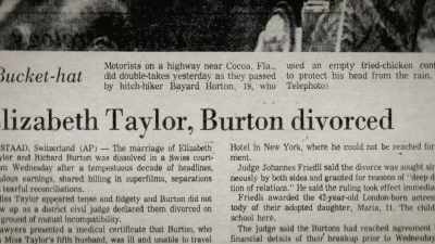 It was probably
one of the most public occurrences - Elizabeth Taylor: The Lost Tapes