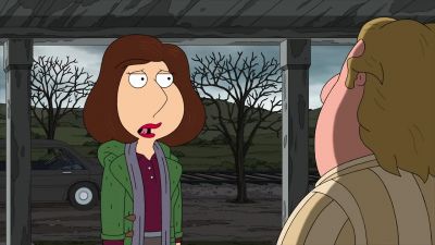 It puts its finger on the doorbell. - Family Guy