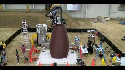 It ranked first in the 3D printed NASA challenge. - The History of Home Narrated by Nick Offerman