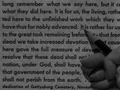 "It is rather for us to be dedicated - The Twilight Zone