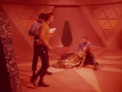 It refers to the altar. - Star Trek