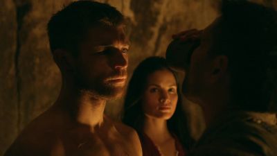 It remains firmly bound,
until Naevia is back in my arms. - Spartacus