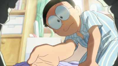 It’s not scary to see, come out - Doraemon: Nobita's New Dinosaur