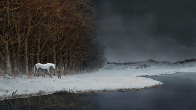It was russety red, like a maroon colour. - The Boy, the Mole, the Fox and the Horse