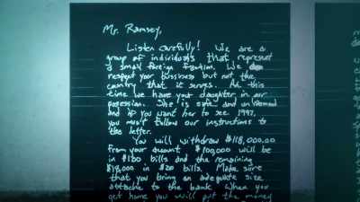 It said, "Mr. Ramsey,
we have your daughter." - How It Really Happened