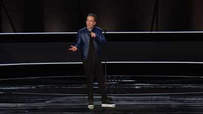 It said his name.
It said, "Salvatore None Maniscalco." - Sebastian Maniscalco: Stay Hungry