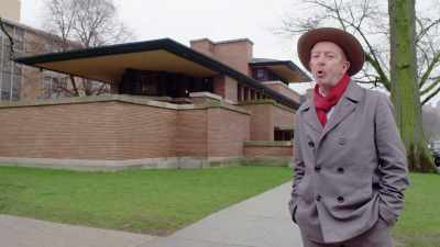 It sailed through an open green landscape, - Frank Lloyd Wright: The Man Who Built America