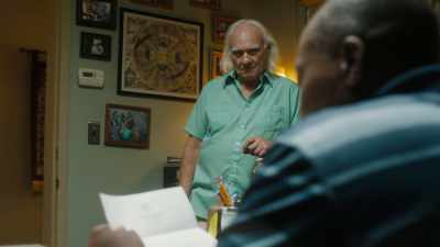 It says, "An emissary
has been selected and briefed." - Lodge 49